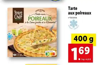 Lidl Tarte Aux Poireaux offre