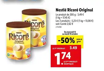 Lidl Nestlé Ricoré Original offre
