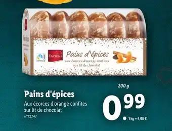 Lidl Pains D'épices offre
