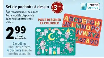 Lidl Set De Pochoirs a Dessin offre