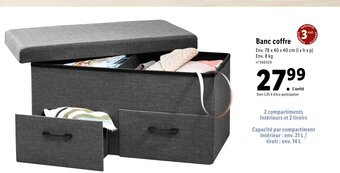 Lidl Banc Coffre offre