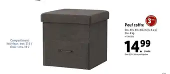 Lidl Pouf Coffre offre