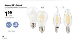 Ampoule LED A Filament