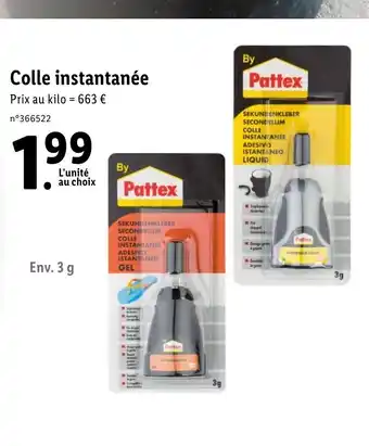 Lidl Colle Instantanée offre