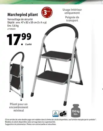Lidl Marchepied Pliant offre