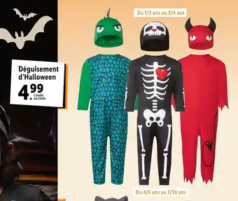 Lidl Déguisement D'halloween offre