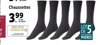 Lidl Chaussettes offre