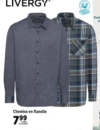 Lidl Chemise En Flanelle offre