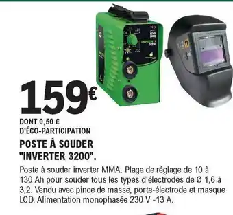 Poste Ă Souder "inverter 3200"