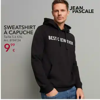 Jean pascale sweatshirt à capuche