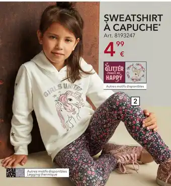 Takko Sweatshirt à capuche + legging thermique offre