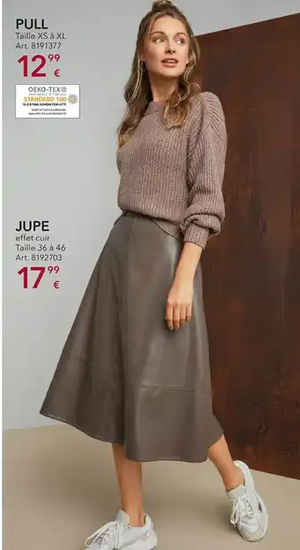 Takko Pull + jupe offre