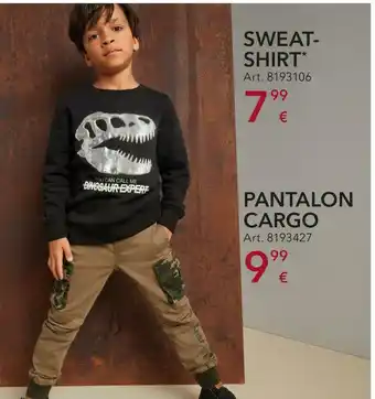 Sweat-shirt + pantalon cargo