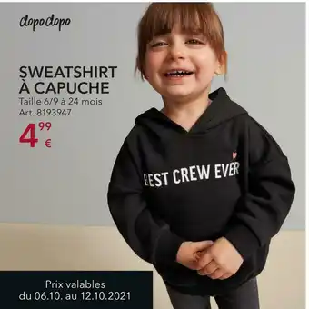 Takko Dopo dopo sweatshirt à capuche offre
