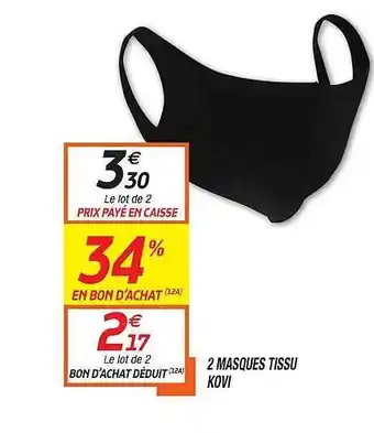 2 Masques Tissu Kovi