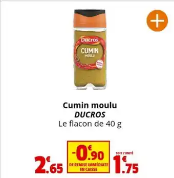 Coccinelle Supermarché Cumin moulu DUCROS offre
