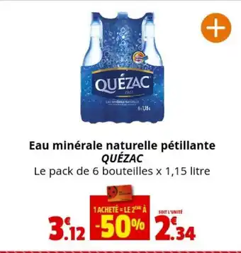 Coccinelle Supermarché Eau minérale naturelle pétillante QUÉZAC offre