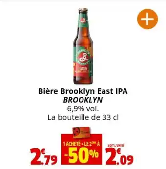Coccinelle Supermarché Bière Brooklyn East IPA BROOKLYN offre