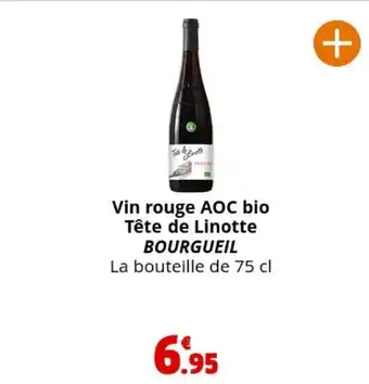 Coccinelle Supermarché Vin rouge AOC bio Tête de Linotte offre