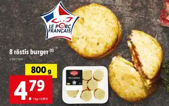 Lidl 8 röstis burger (2) offre