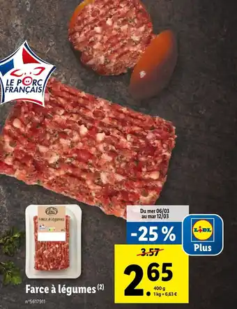 Lidl Farce à légumes (2) offre