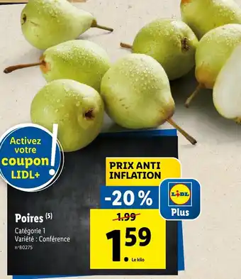 Lidl Poires (5) offre