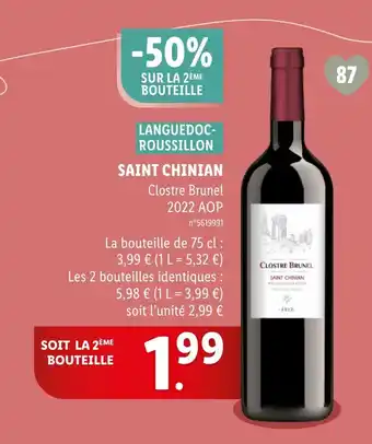 Lidl SAINT CHINIAN offre