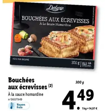 Lidl Bouchées aux écrevisses (²) offre