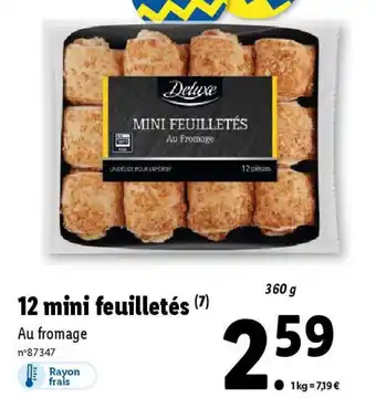 Lidl 12 mini feuilletés (7) offre