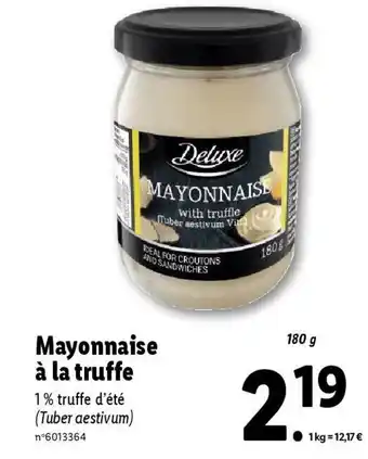 Lidl Mayonnaise à la truffe offre
