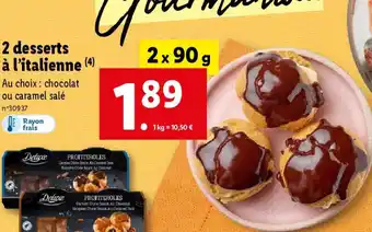 Lidl 2 desserts à l'italienne (4) offre