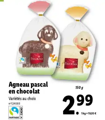 Agneau pascal en chocolat