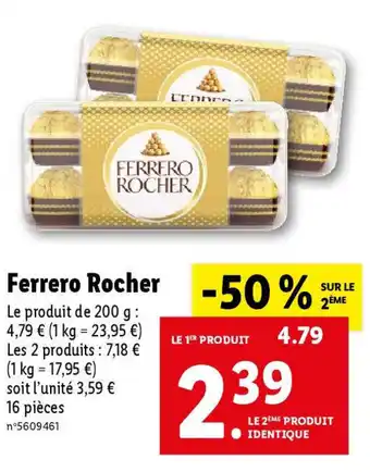 Lidl Ferrero Rocher offre
