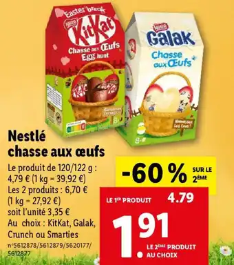 Lidl Nestlé chasse aux œufs offre