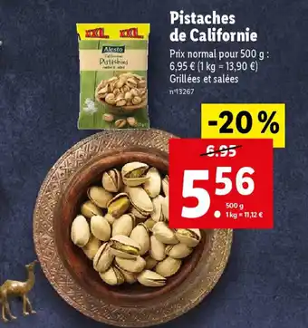 Lidl Pistaches de Californie offre