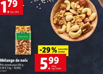 Lidl Mélange de noix offre