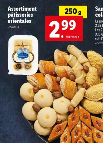 Lidl Assortiment pâtisseries orientales offre