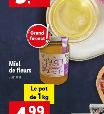 Lidl Miel de fleurs offre