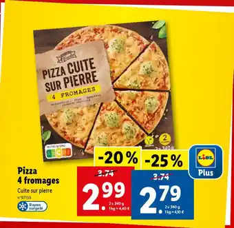 Lidl Pizza 4 fromages offre