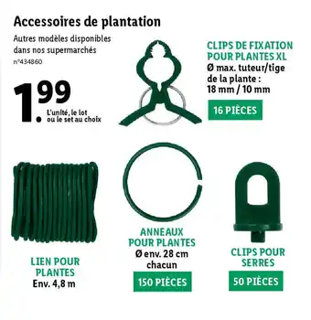 Lidl Accessoires de plantation offre