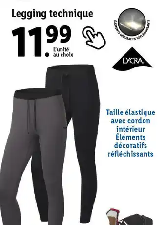 Lidl Legging technique offre