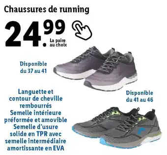 Lidl Chaussures de running offre