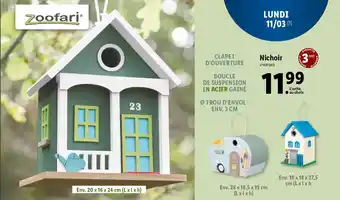 Lidl Nichoir offre