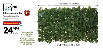Lidl Brise-vue extensible offre