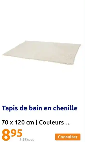 Action Tapis de bain en chenille offre