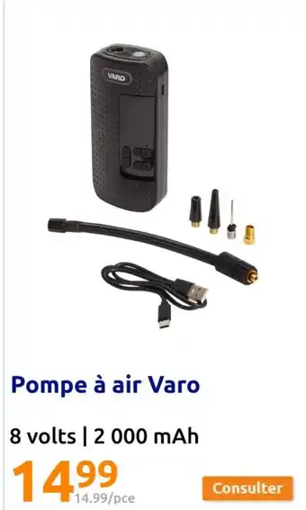 Action Pompe à air Varo offre