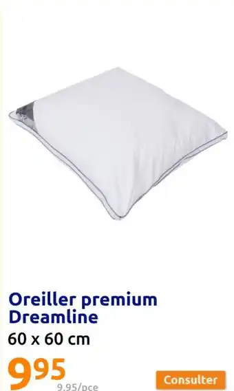Action Oreiller premium Dreamline 60 x 60 cm offre