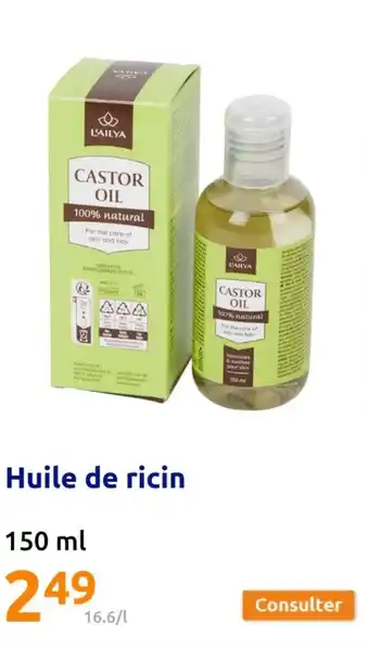 Action Huile de ricin offre