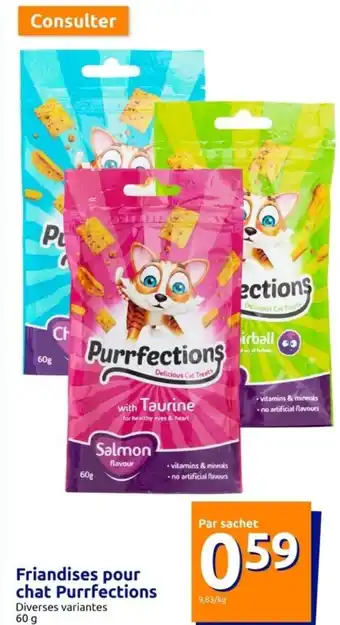 Action Friandises pour chat Purrfections offre