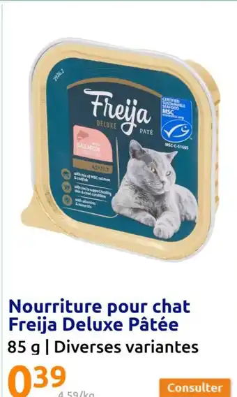 Action Nourriture pour chat Freija Deluxe Pâtée 85 g | Diverses variantes offre